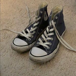 Navy Blue Converse High Tops